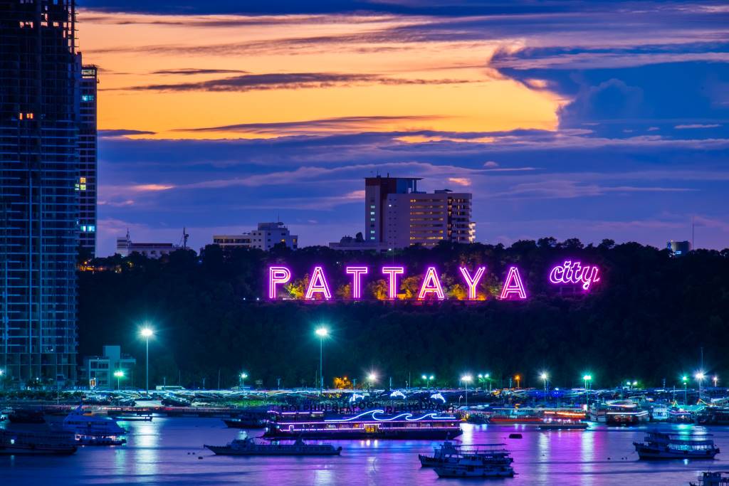 the beach area of northern pattaya