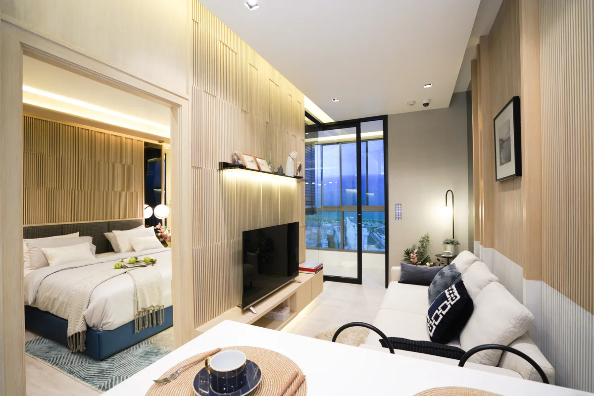 1-Schlafzimmer-Eigentumswohnung zum Verkauf im SKYPARK Lucean Jomtien Pattaya – 1 Schlafzimmer Eigentumswohnung in Bang Lamung